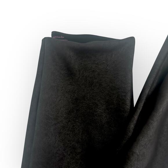 Commando Women's Faux Suede Leggings SDE101 Size XL Black Slimming High Rise - Picture 10 of 10